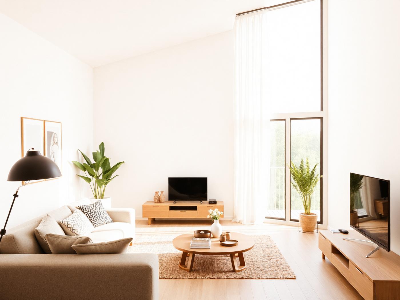 Bright modern apartment interior